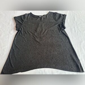 Simply Vera Vera Wang Black Short Sleeve Blouse Size Medium